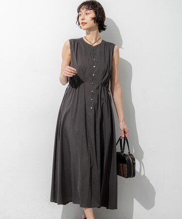 シルキーライトクロス フレアワンピース