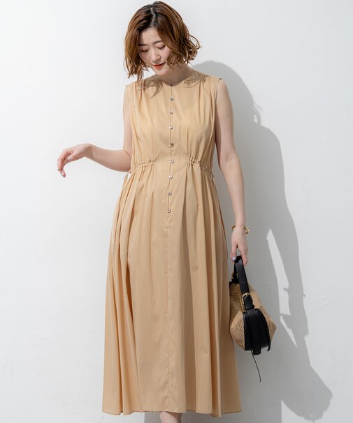 シルキーライトクロス フレアワンピース