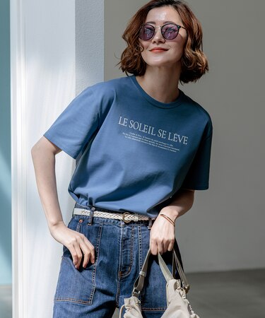 LE SOLEIL SE LEVE ロゴ Tシャツ