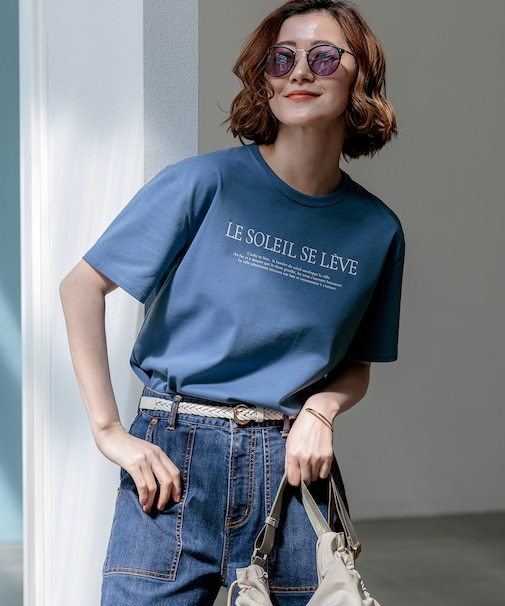 LE SOLEIL SE LEVE ロゴ Tシャツ