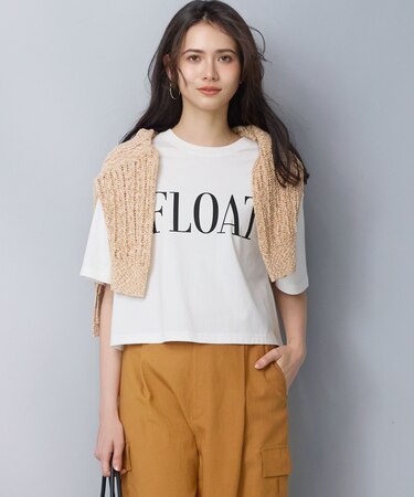 【SLOW/一部店舗限定】ヴィンテージライクジャージー クロップド ロゴ Tシャツ
