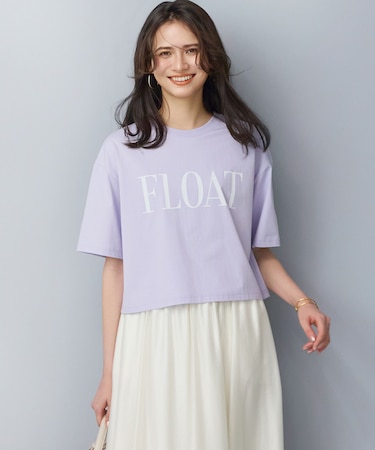 【SLOW/一部店舗限定】ヴィンテージライクジャージー クロップド ロゴ Tシャツ