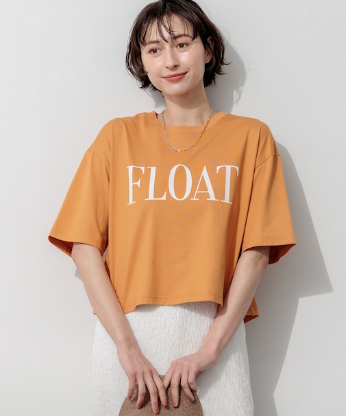 【SLOW/一部店舗限定】ヴィンテージライクジャージー クロップド ロゴ Tシャツ