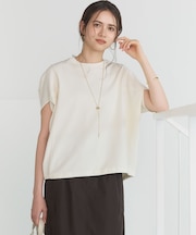 【SLOW/一部店舗限定】ライトダンボール ドロストデザイン カットソー