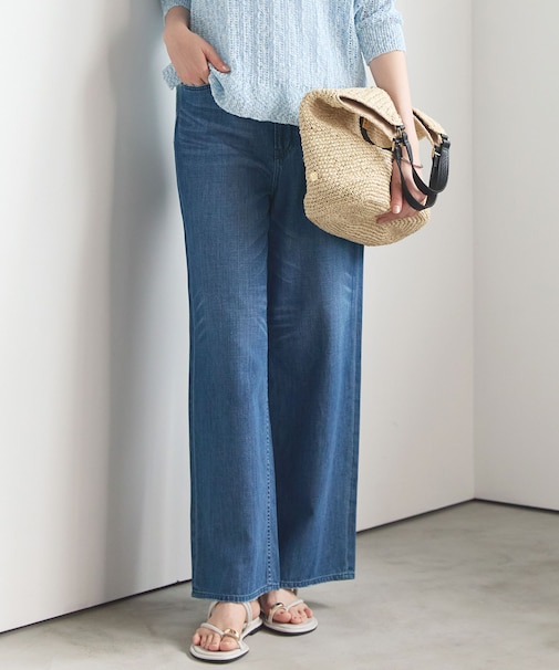 【SLOW/一部店舗限定】LIGHT DENIM  ワイド パンツ