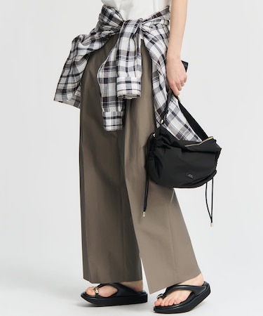 MANTECOブライトワッシャー ワイドパンツ