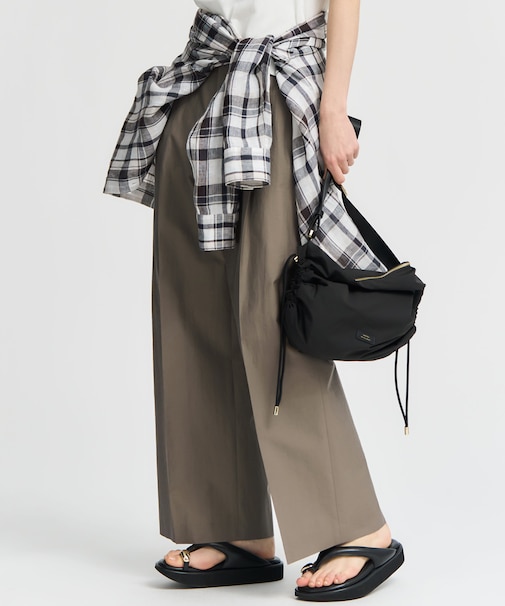 MANTECOブライトワッシャー ワイドパンツ