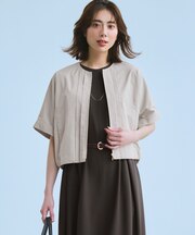 ライトタイプライター フロントタック ショートブルゾン