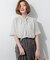 ストレッチジョーゼット ボウタイ ブラウス
