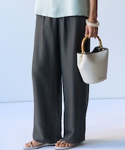 【先行予約】クールタッチタフタ ワイドパンツ