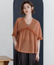 フリンジディテール ニット