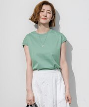 シルキータッチ フレンチスリーブ Tシャツ