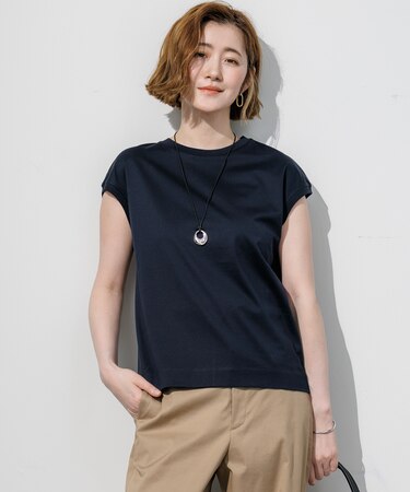 シルキータッチ フレンチスリーブ Tシャツ