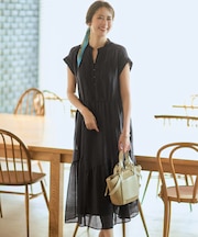 【WEB&一部店舗限定】シアーワッシャー レース ワンピース