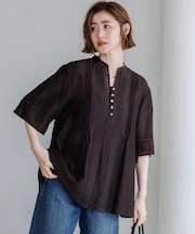 【WEB&一部店舗限定】はしごレース シアー トップス