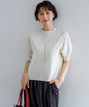 セミマットフリゼ リラクシー ニット Tシャツ