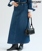 【RED CARD TOKYO×23区】ストレッチ デニムフレアスカート
