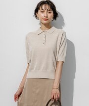 ベロアモール ポロ ニット