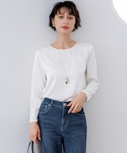 サテン ロングスリーブ Tシャツ