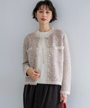 【一部予約】ツイーディー ニット ジャケット
