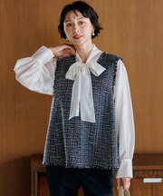 GIOLICAツイード ジレ