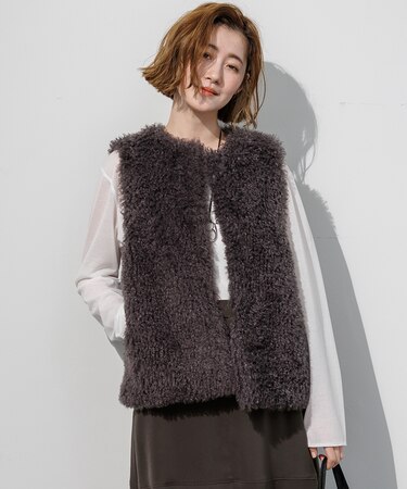 ECOPELウェイビー エコファー ジレ