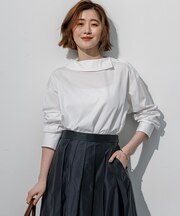 CANCLINI ボートネックデザイン ブラウス