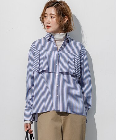 CANCLINI ラッフルフレア ブラウス