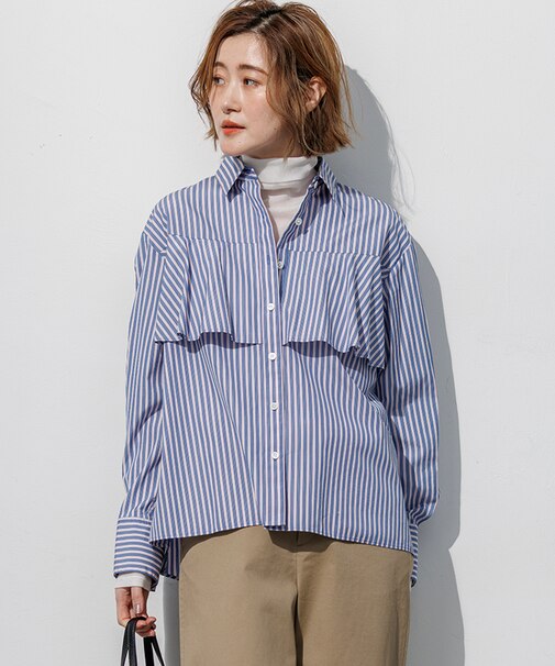 CANCLINI ラッフルフレア ブラウス