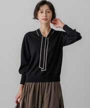 ウーステッドウール ボウタイ ニット