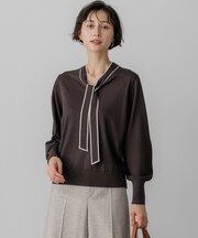 ウーステッドウール ボウタイ ニット
