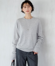 【見上愛さん着用】ピュアカシミヤ クルーネック ニット