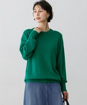【見上愛さん着用】ピュアカシミヤ クルーネック ニット
