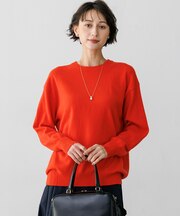 【見上愛さん着用】ピュアカシミヤ クルーネック ニット