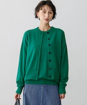 【見上愛さん着用】ピュアカシミヤ クルーネック カーディガン
