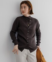 【見上愛さん着用】ウーステッドウール フロントボタン ニット
