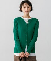 【見上愛さん着用】ウーステッドウール フロントボタン ニット