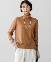 【見上愛さん着用】ピュアカシミヤ タートルネック ニット