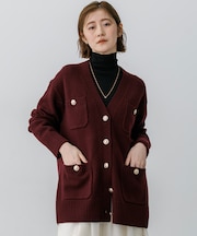 【見上愛さん着用/WEB&一部店舗限定カラーあり】カシミヤブレンド ジャケットライク カーディガン