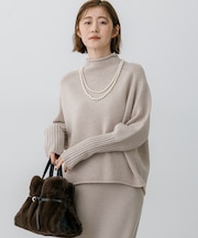 【一部予約/WEB&一部店舗限定カラーあり】カシミヤブレンド ロールネック ニット