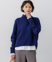 【一部予約/WEB&一部店舗限定カラーあり】カシミヤブレンド ロールネック ニット