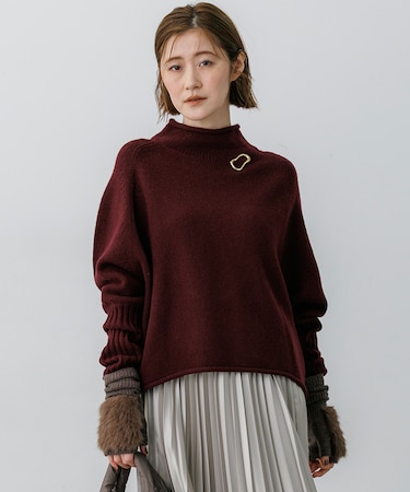 【一部予約/WEB&一部店舗限定カラーあり】カシミヤブレンド ロールネック ニット