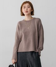 ダブルフェイス リラクシー ニット