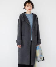 MANTECOPureリバー フーデッド ロングコート