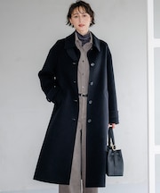 MANTECOPureリバー ステンカラー ロングコート