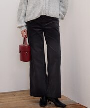 【一部予約/SLOW/一部店舗限定】コットンミックスベルベット ワイドパンツ