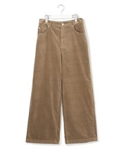 【一部予約/SLOW/一部店舗限定】コットンミックスベルベット ワイドパンツ