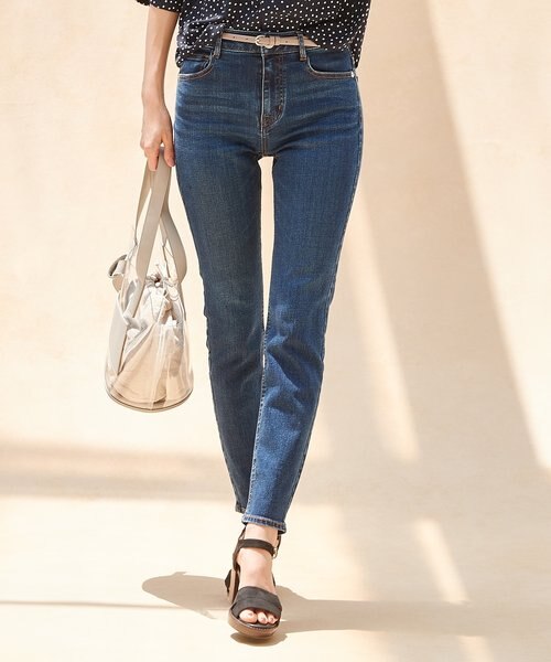 大きいサイズ23区 SLOW DENIMタイトストレート(自由区ICBクミキョク trim_ofcrs_item0323d8ecd47711e