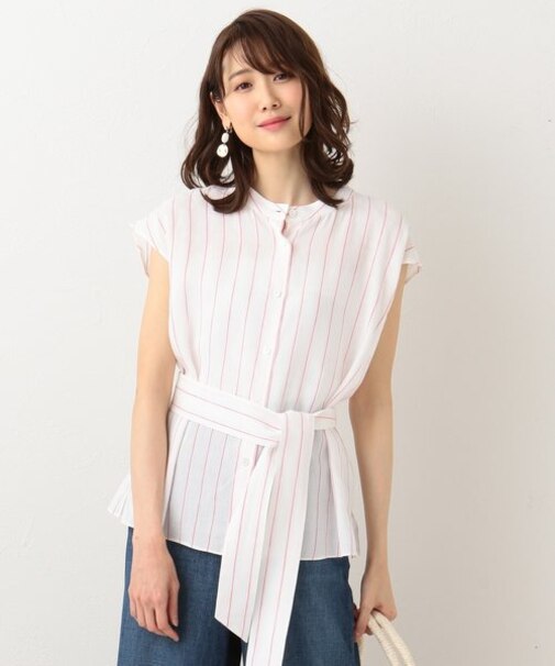 【新色追加！】SOMELOSリネンテンセル フレンチスリーブブラウス