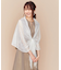 【結婚式やパーティーに】シルクラッセルフリンジ ストール